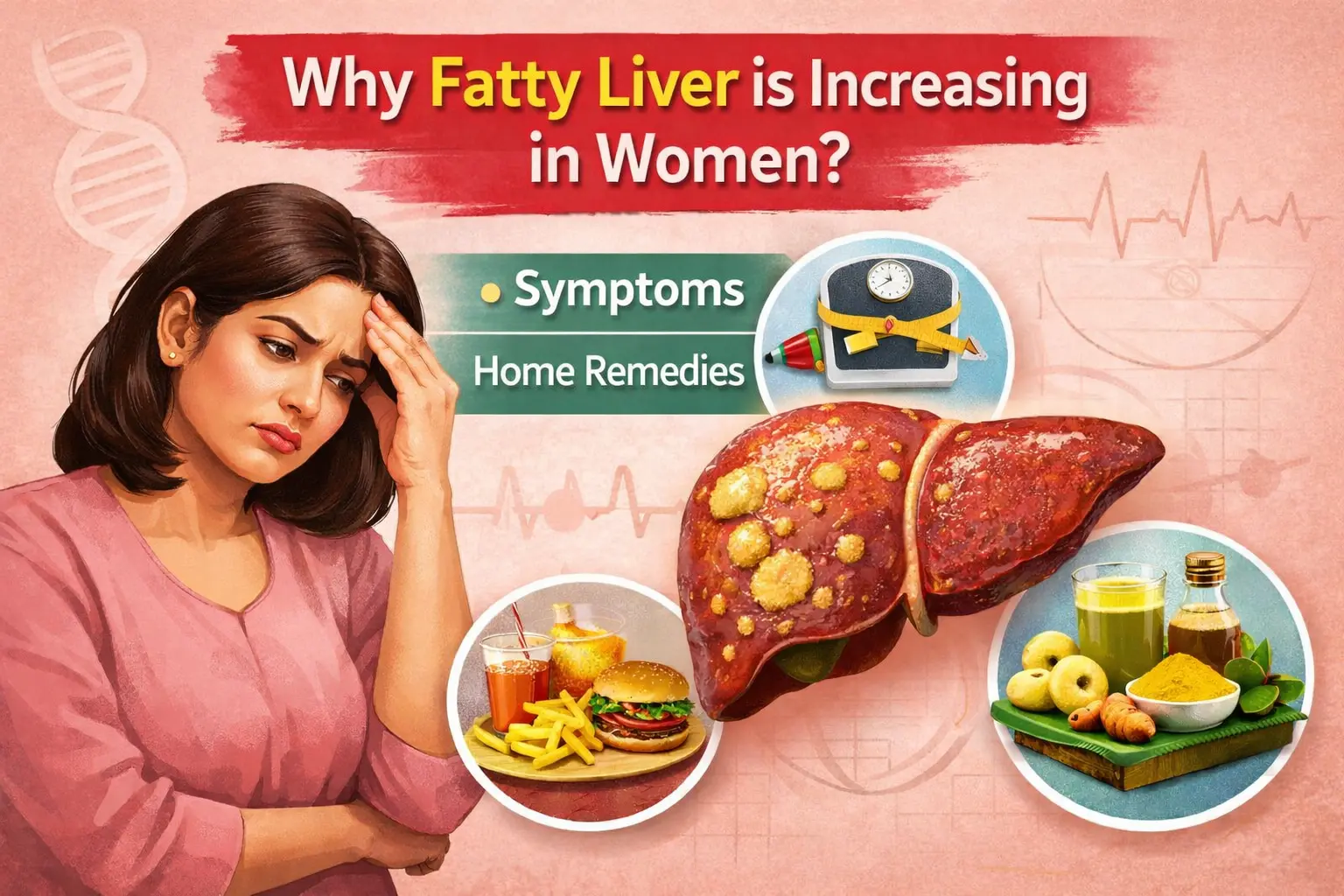 fatty liver महिलाओं में क्यों बढ़ रहा है? लक्षण और घरेलू उपाय